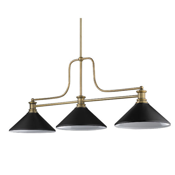 Melange Matte Black 3 Shade Light