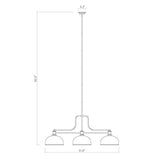 Melange Matte Black 3 Shade Light measurements