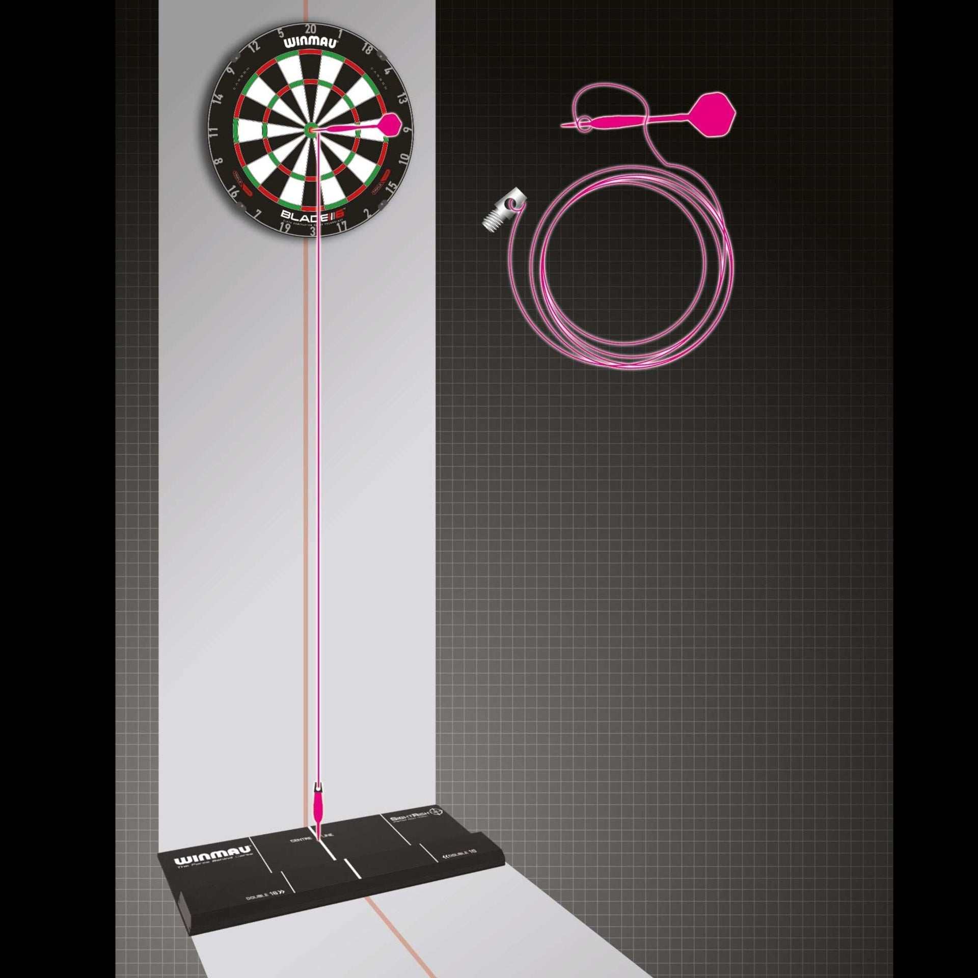 SightRight 2 dart alignment tool with laser guide for perfect dart vision and aiming accuracy
