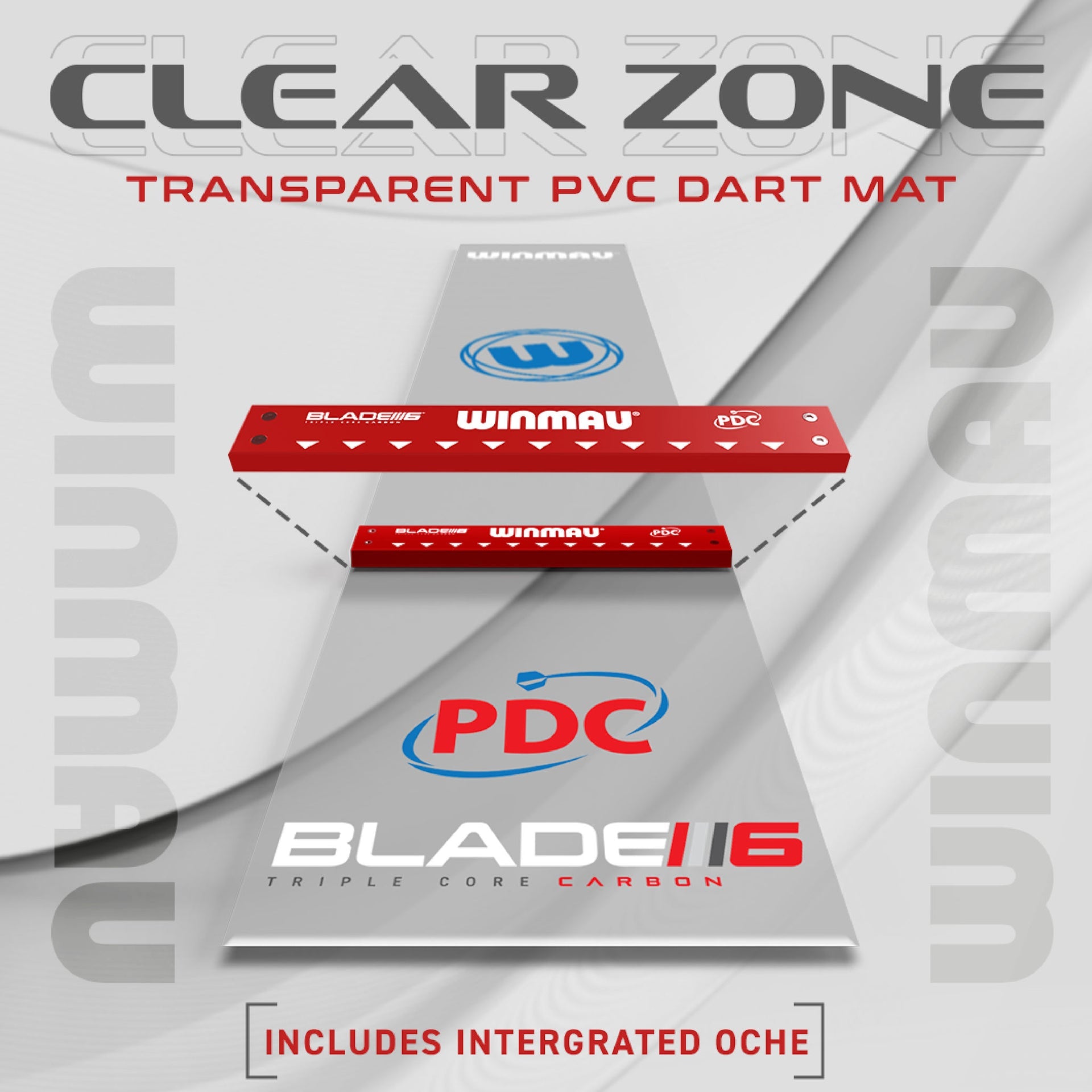 Winmau Clearzone Integrated Oche Dart Mat ad