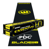 Winmau Pro-Zone Essential PVC dart mat with official tournament oche measurements and durable construction.