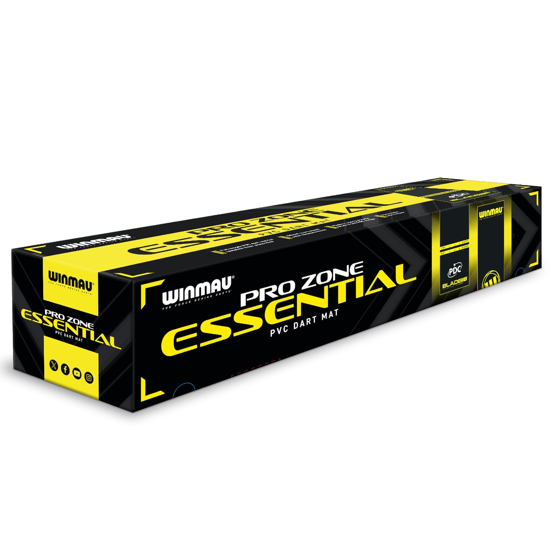 Winmau Pro-Zone Essential PVC Dart Mat packaging