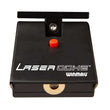 Compact laser oche with adjustable throw line marking for darts, battery operated and wall mountable