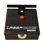 Compact laser oche with adjustable throw line marking for darts, battery operated and wall mountable