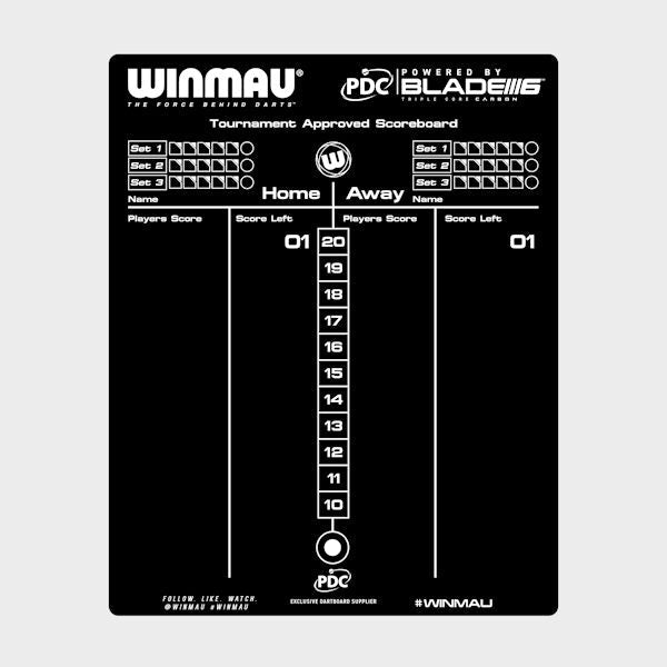Double-sided Scoreboard by Winmau chalkboard side