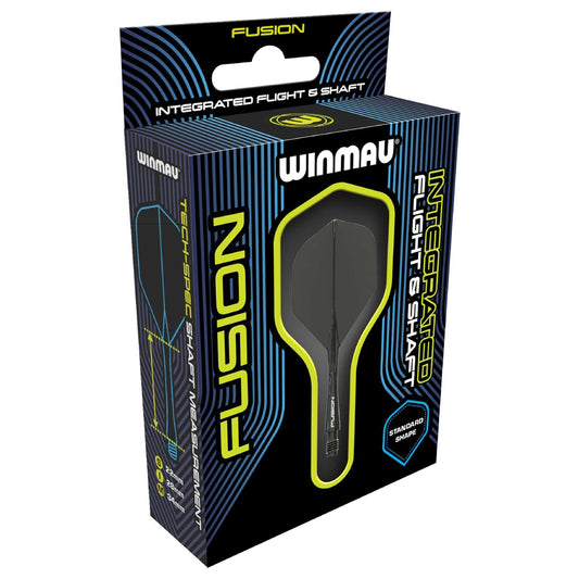 Fusion Flight & Shaft System black with 90 degree wing design for consistent flight and durability