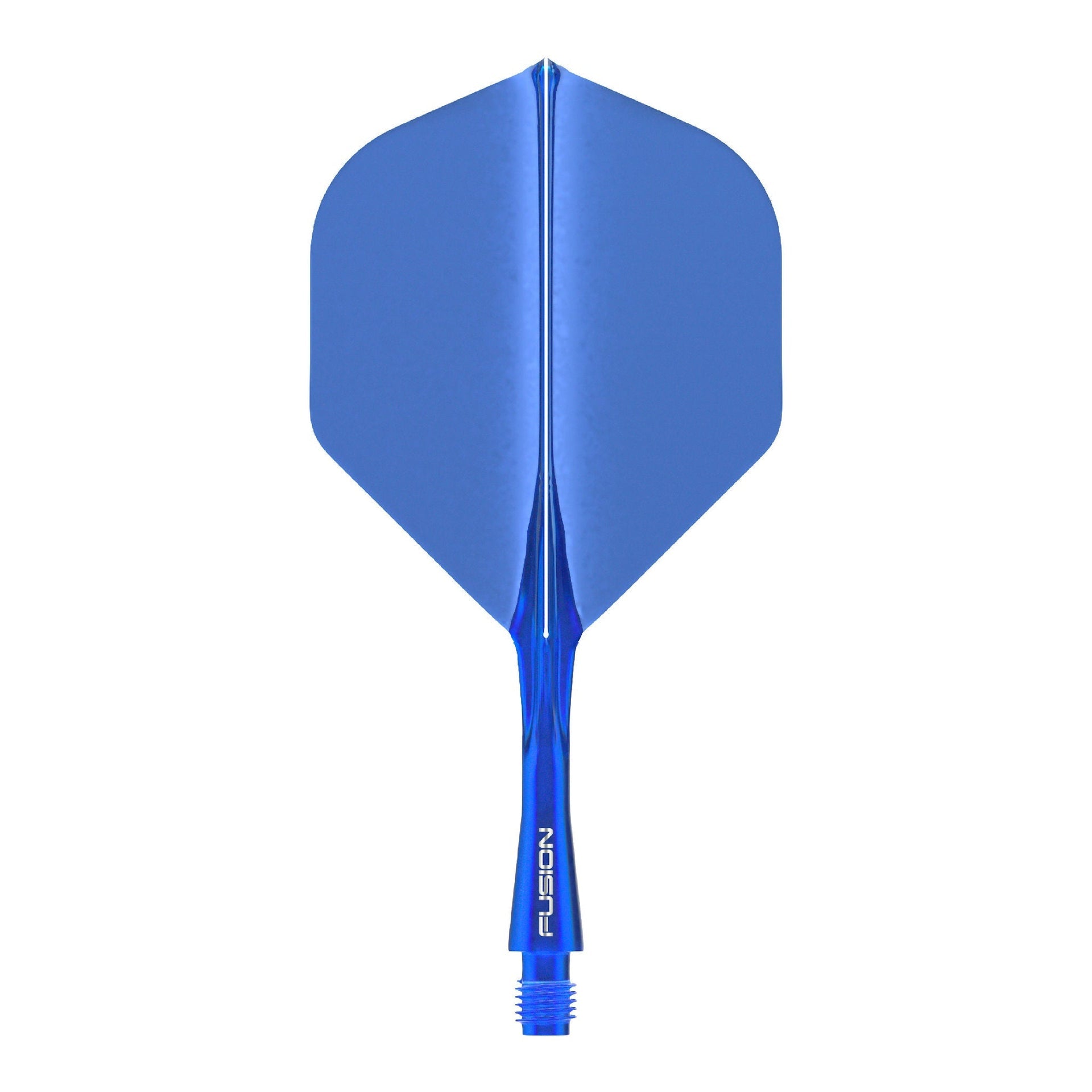 Fusion Flight & Shaft System Azure Blue sports performance dart flights and shafts with 90 degree wing design