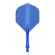 Fusion Flight & Shaft System Azure Blue sports performance dart flights and shafts with 90 degree wing design