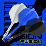 Fusion Flight & Shaft System black integrated dart shafts with 90-degree wing design for durable, consistent dart trajectory