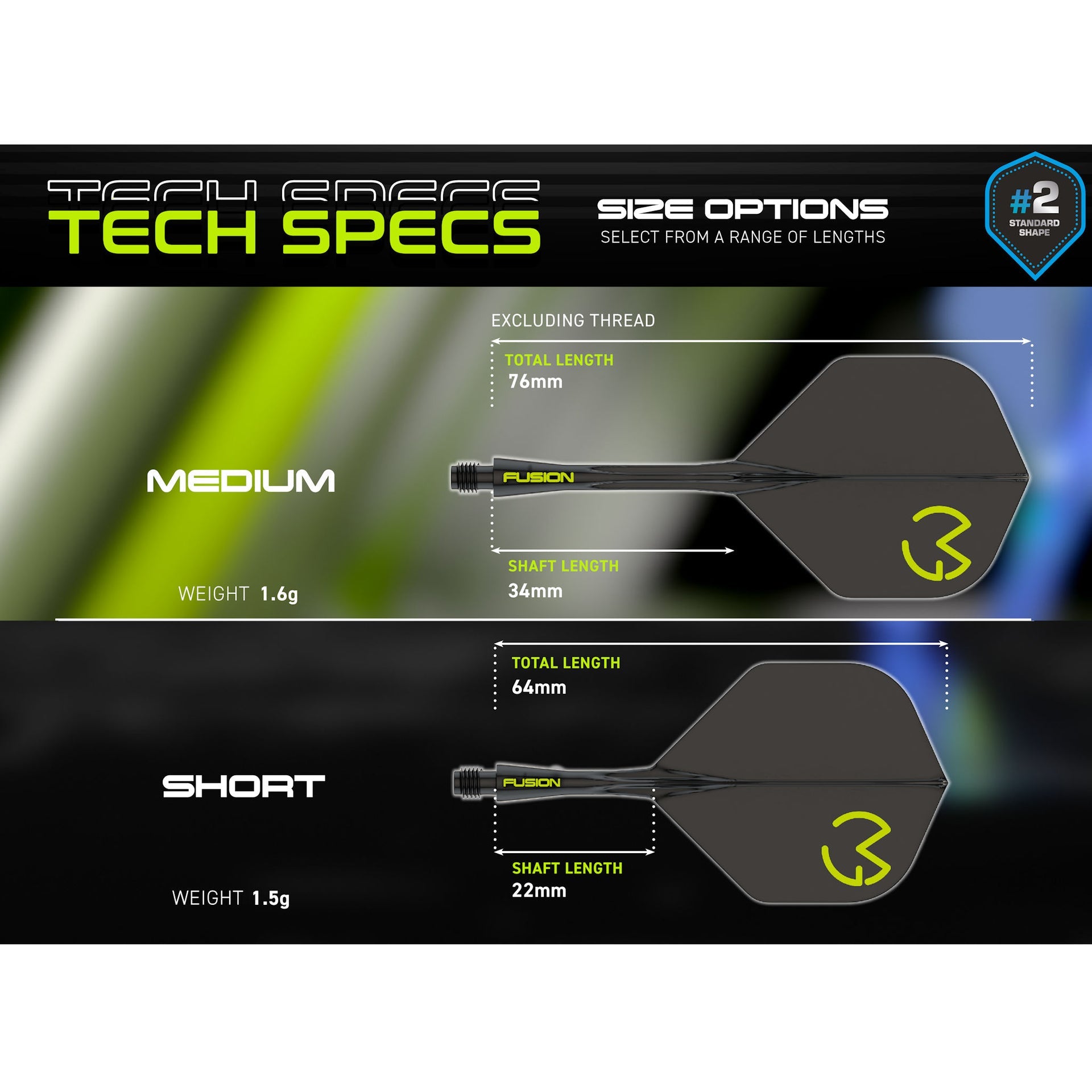 Fusion Flight & Shaft System MVG Pac Man size options