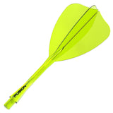 Yellow FUSION ARROWHEAD FLIGHT on a white background