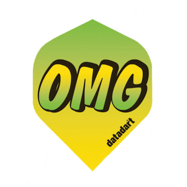 OMG flight green and yellow background