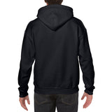 Adult Keep Calm and Dart On Hoodie Black Back Side