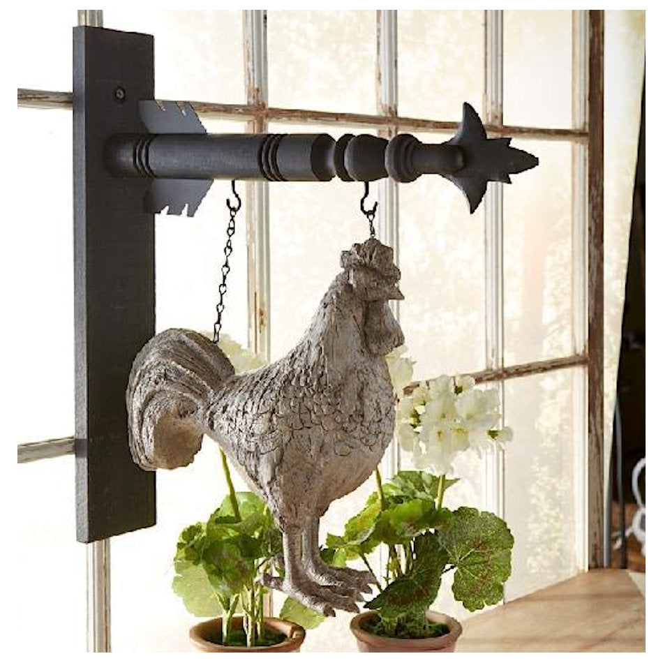 Black Wood Holder showing rooster as another option
