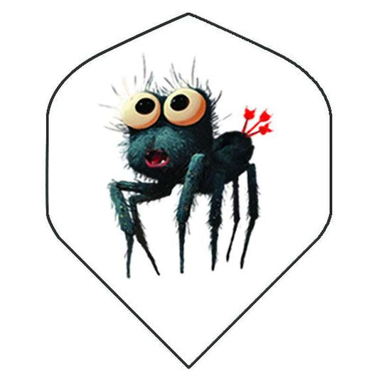 BD Exclusive Flights durable standard size dart flights with spider design and three darts illustration