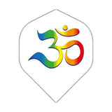 BD Exclusive Flights durable standard size dart flights with colorful Om symbol design