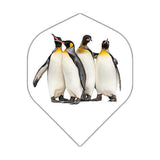 BD Exclusive Flights dart flight with penguin design, durable 100 micron material, standard size, set of 3.