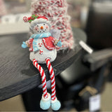 Holiday Dangle Glitter Figurine Snowman in room setting