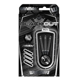 Winmau Blackout 90% Tungsten Soft Tip Darts with Prism Alpha Flights and Prism Force Medium Shafts