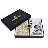 Copag Dual 100% Plastic Jumbo Index Playing Cards Black & Gold