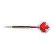 Canadian Nickel Darts with red maple leaf flights and nickel barrel for better grip