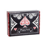 Bridge Double Deck playing cards set with two casino-grade decks in decorative black and red box
