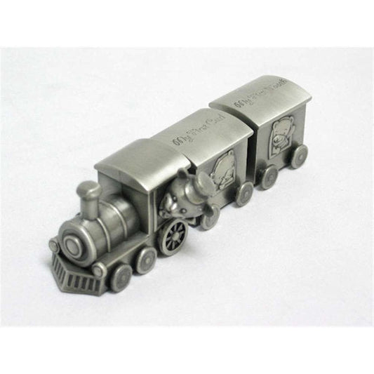 Pewter Teddy Bear Train