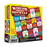 World's Most Difficult Jigsaw Puzzle box with Campbell's Soup cans design