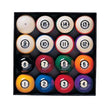 Centennial Pocket Balls by Brunswick premium pool balls set with translucent ivory hue and precise balance