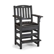 Brunswick Centennial Player's Chair black wooden billiard chair with cushioned seat and footrest