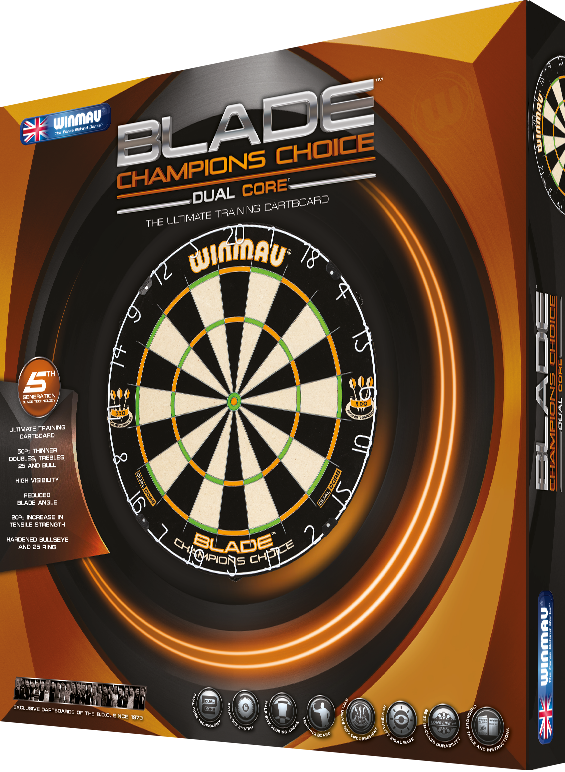 Winmau Champions Choice Dual Core Dartboard box