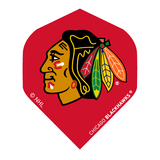 NHL® Flights dart flight featuring Chicago Blackhawks logo on red background