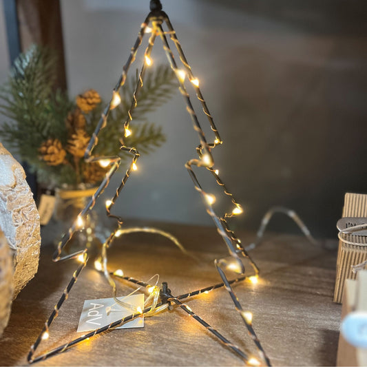 9" Metal Light Christmas Tree