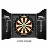 Winmau Black Skull Cabinet with home and away scoring panels and magnetic closure system for dartboards