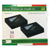 Double 15 Dominoes w/Storage Case