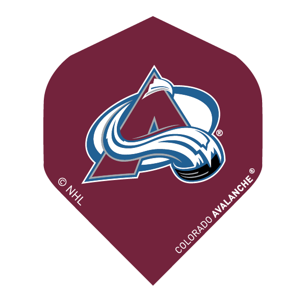 NHL® Colorado Avalanche® Black Brass Darts flights