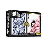 Copag 100% Plastic Regular Index Poker Playing Cards Double Deck Set packaging