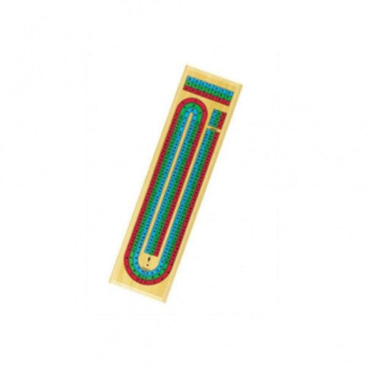 3 Track Cribbage Board with pegs for scoring in card game