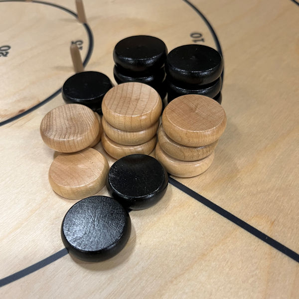 Crokinole Men close up 