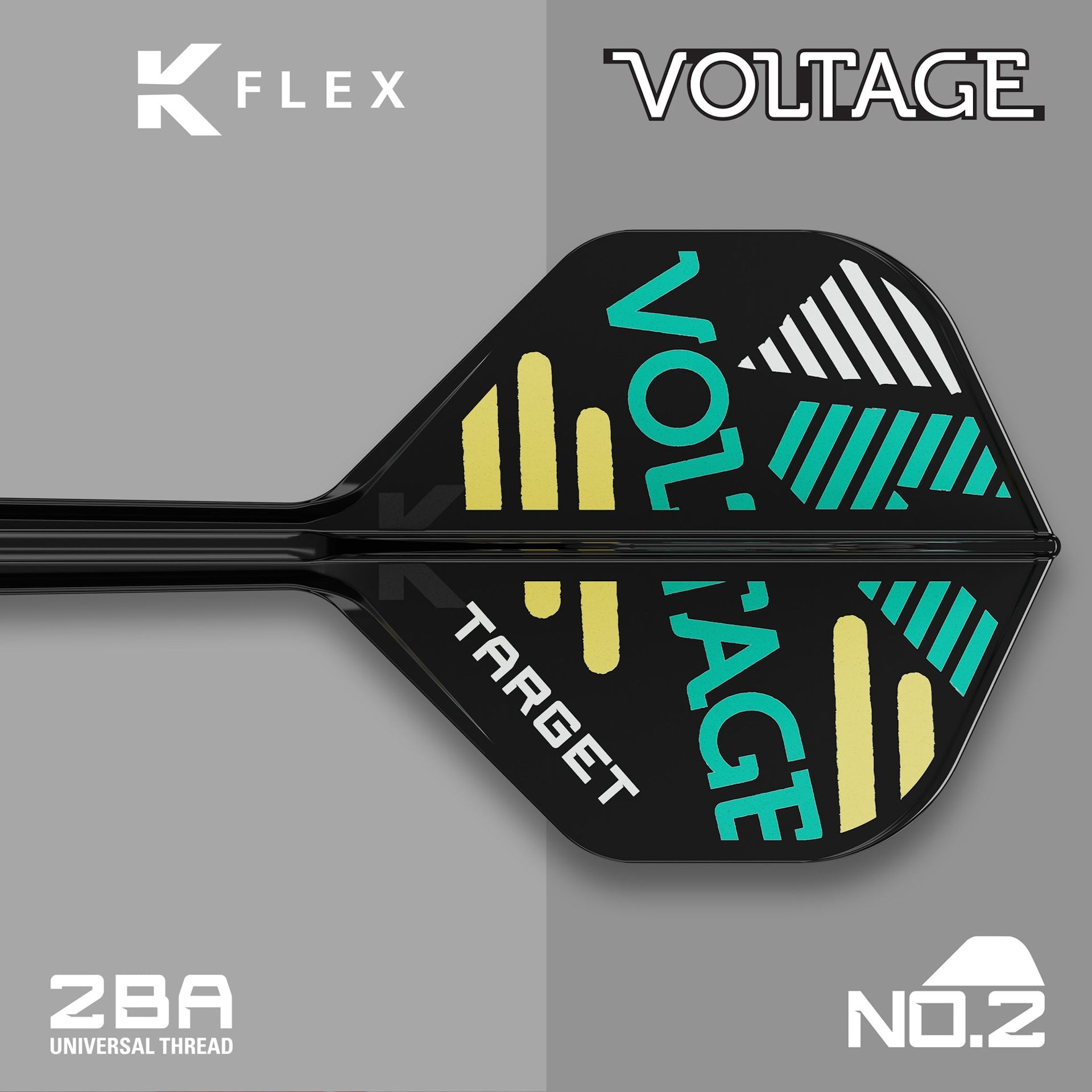 K-Flex Standard Flight & Shaft Cross close up of flight
