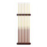 Dufferin Deluxe Two Piece 8 Cue Rack shown with cues