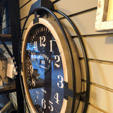 Antique Round FOB 24" Clock
