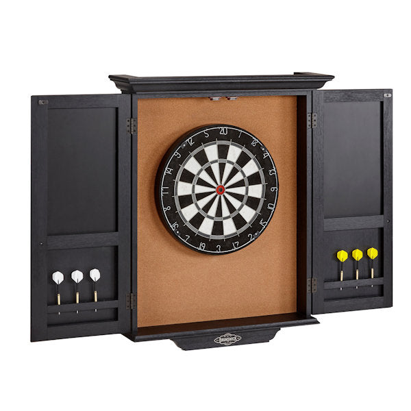 Dartboard Cabinet by Brunswick black open