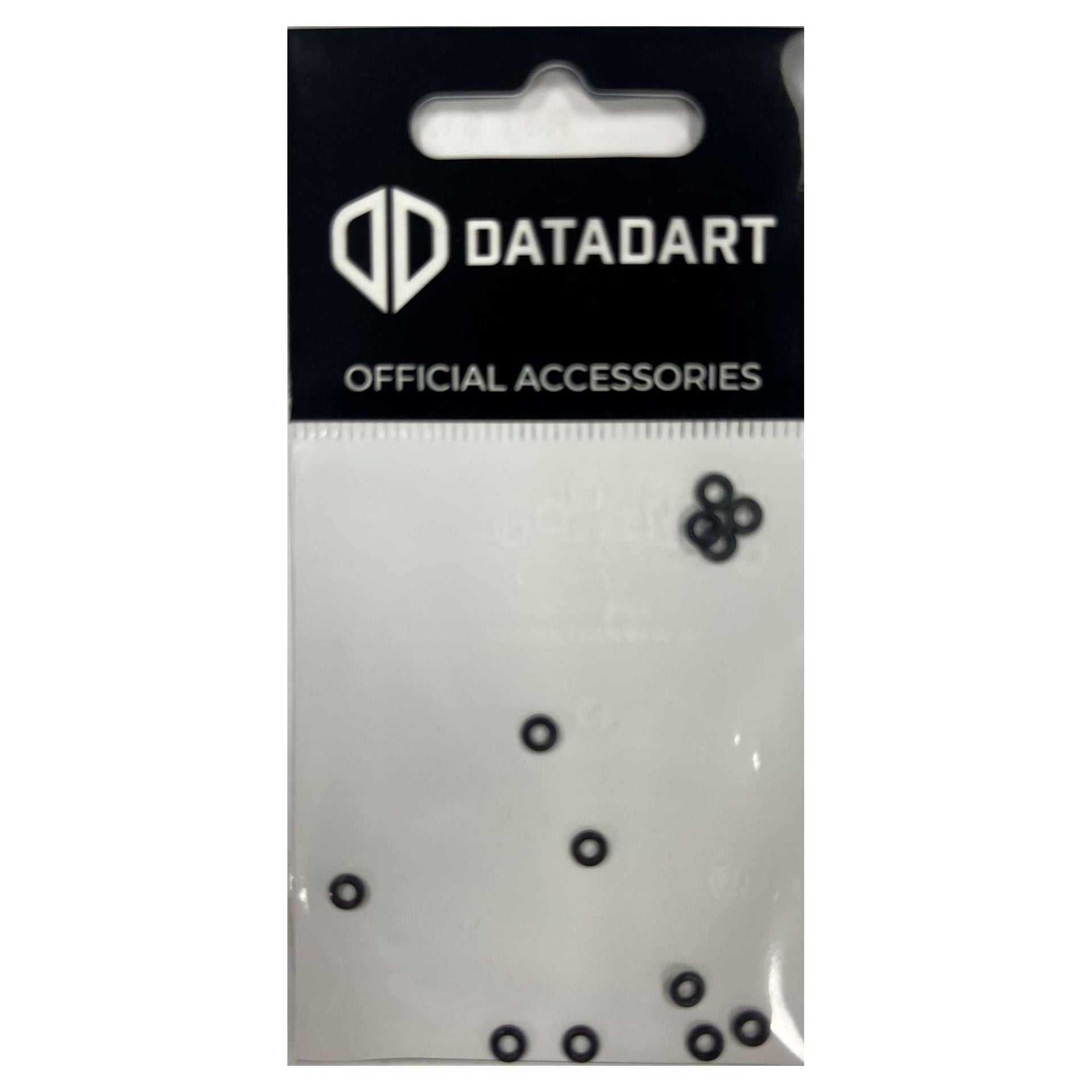 Datadart Shaft O Rings in packaging, rubber o-rings for dart shafts to prevent loosening.