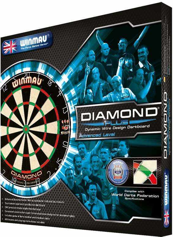 Winmau Diamond Plus Dartboard with dynamic wire design and tournament specification quality