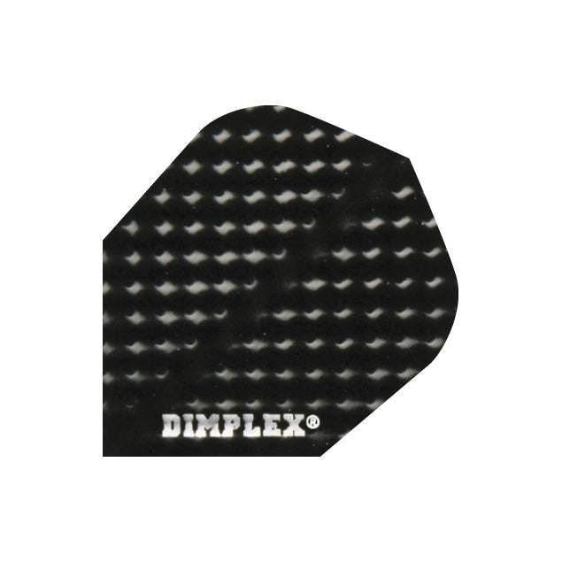 Black Dimplex Flights dart flights with textured dimples for improved accuracy, sold in sets of 3