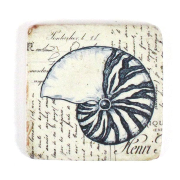 Marine White Resin Theme Coasters