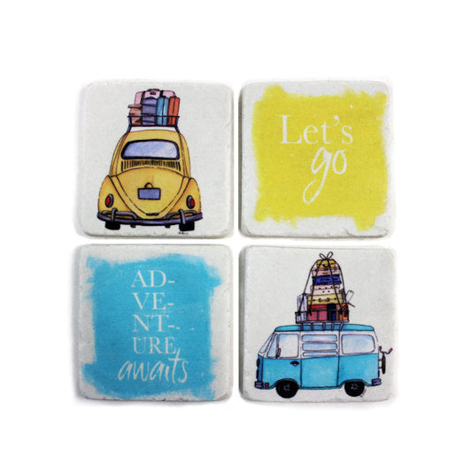 Summer Vacation Resin Coasters