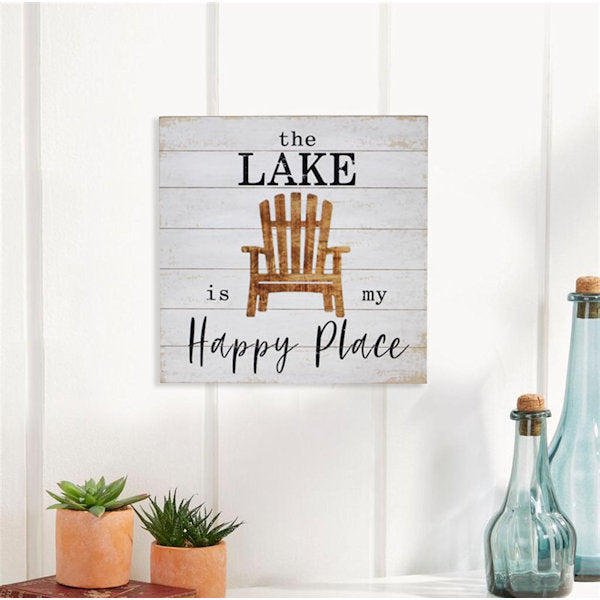 Lake is my Happy Place room setting