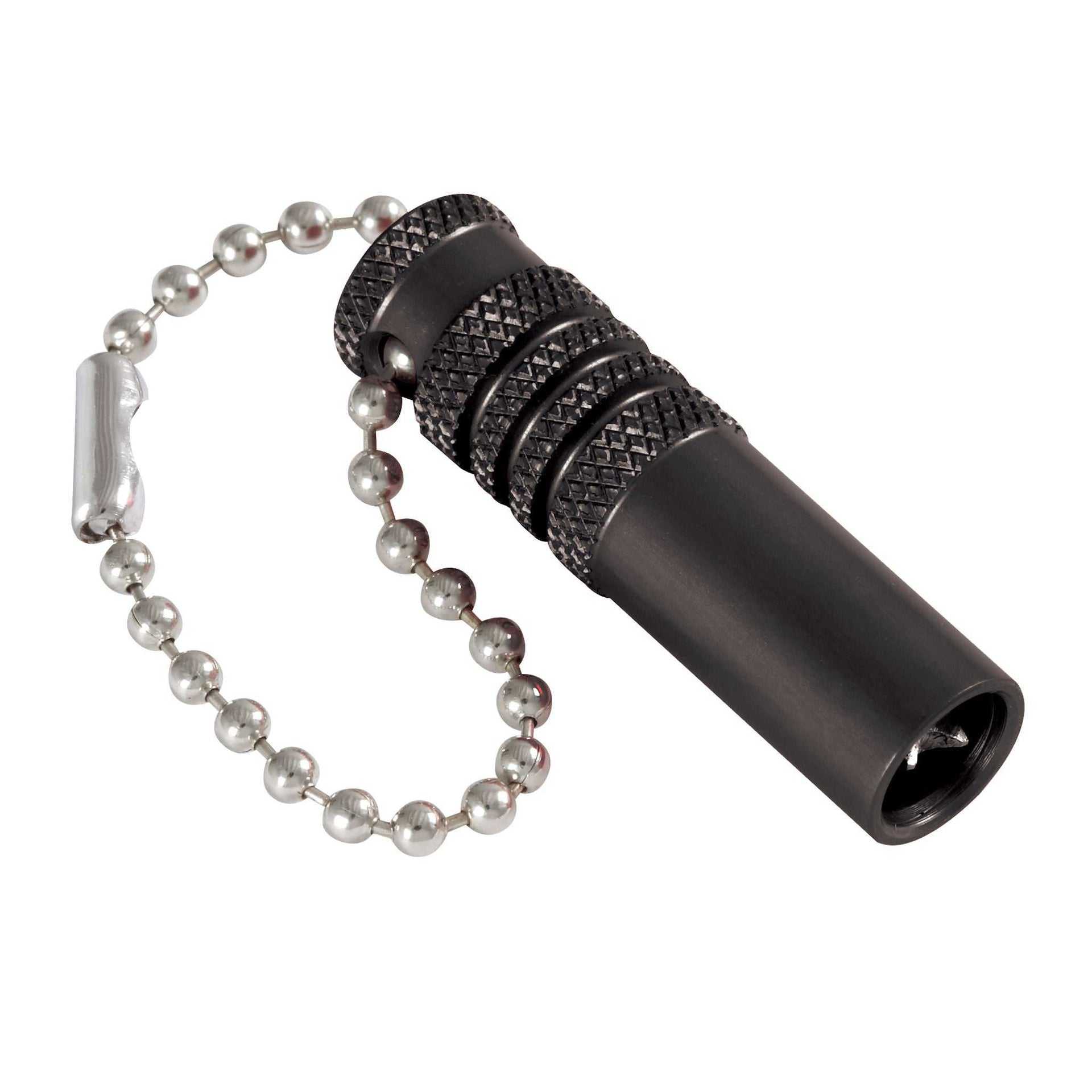 Target Broken Shaft Extractor tool with black textured grip and attached metal bead chain for easy handling and shaft removal